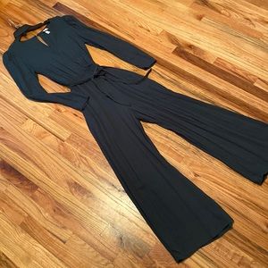 A New Day Wide Leg V-neck Jumpsuit